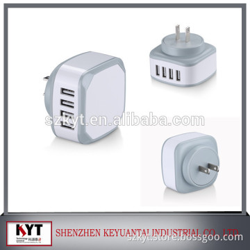 Newest Interchangeable World Travel Adapter, UK AUS USA EURO Plug ,USB charger